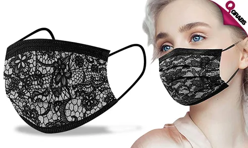 Fashionable Printed Lace Face Masks!